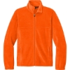 Custom Port Authority Plush Fleece Full-Zip Jacket Safety Orange