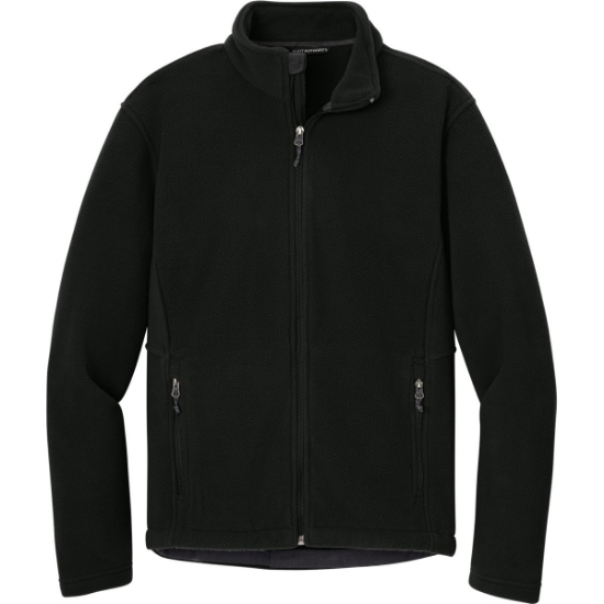 Custom Port Authority Value Fleece Jacket. Black