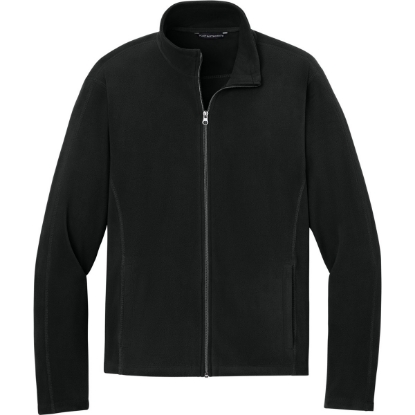 Custom Port Authority Microfleece Jacket. Black