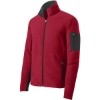 Custom Port Authority Summit Fleece Full-Zip Jacket. Rich Red/Black