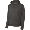Custom Sport-Tek Sport-Wick Fleece Hooded Pullover. IronGrey