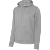 Custom Sport-Tek Sport-Wick Fleece Hooded Pullover. Silver