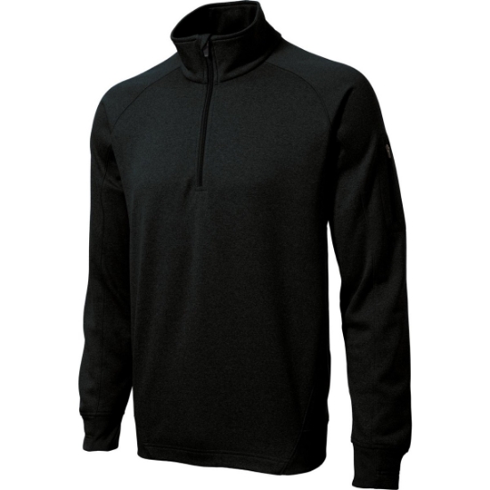 Custom Sport-Tek Tech Fleece 1/4-Zip Pullover. Black