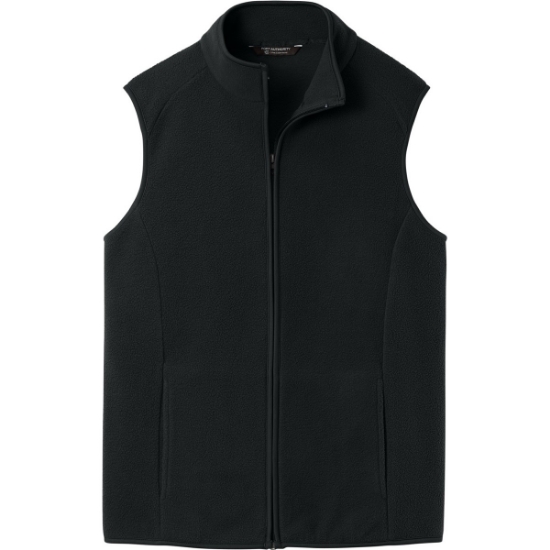 Custom Port Authority C-FREE Fleece Vest Deep Black