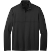 Custom Port Authority Smooth Fleece 1/4-Zip Deep Black