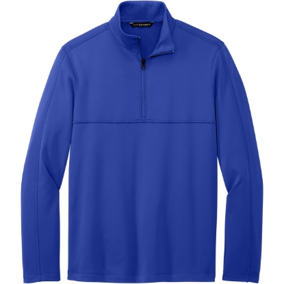 Custom Port Authority Smooth Fleece 1/4-Zip True Royal Blue