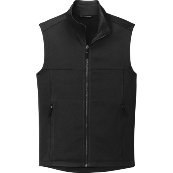 Custom Port Authority Collective Smooth Fleece Vest Deep Black