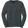 Custom Gildan - Ultra Cotton 100% US Cotton Long Sleeve T-Shirt. Dark Heather Gray