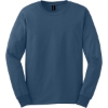 Custom Gildan - Ultra Cotton 100% US Cotton Long Sleeve T-Shirt. Indigo Blue