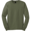 Custom Gildan - Ultra Cotton 100% US Cotton Long Sleeve T-Shirt. Military Green
