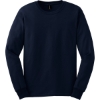 Custom Gildan - Ultra Cotton 100% US Cotton Long Sleeve T-Shirt. Navy Blue