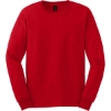 Custom Gildan - Ultra Cotton 100% US Cotton Long Sleeve T-Shirt. Red