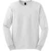 Custom Gildan - Ultra Cotton 100% US Cotton Long Sleeve T-Shirt. White
