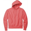 Custom Champion Reverse Weave Garment-Dyed Hooded Sweatshirt. Coral Craze Pink