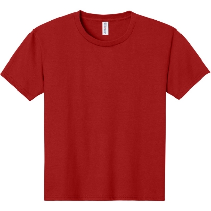 Custom Jerzees Ultimate Youth Ring Spun T-Shirt True Red