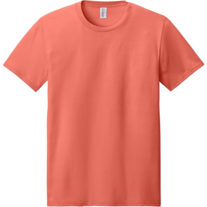 Custom Jerzees Ultimate Unisex Ring Spun T-Shirt Sunset Coral Orange