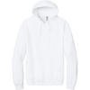 Custom Jerzees Ultimate Unisex CVC Ring Spun Hooded Sweatshirt White