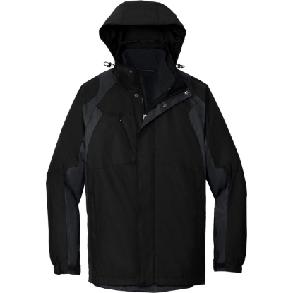 Custom Port Authority Ranger 3-in-1 Jacket. Black/Ink Grey