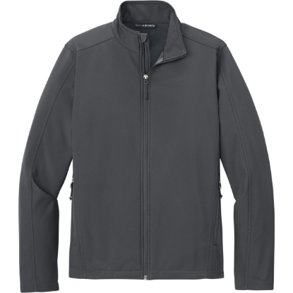 Custom Port Authority Core Soft Shell Jacket. Battleship Gray