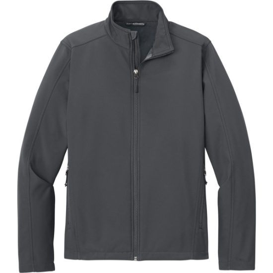 Custom Port Authority Core Soft Shell Jacket. Battleship Gray