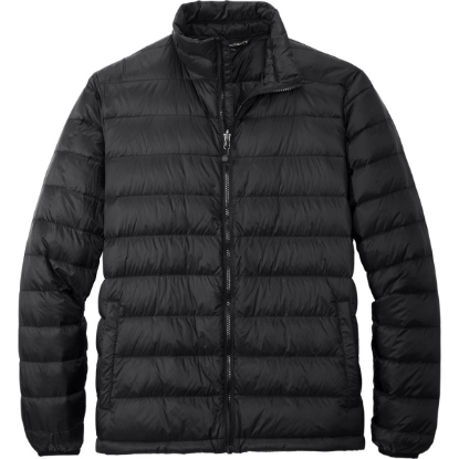 Custom Port Authority Down Jacket. Black