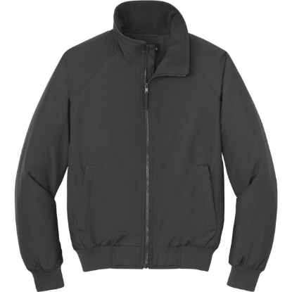 Custom Port Authority Charger Jacket. Batlshp Grey