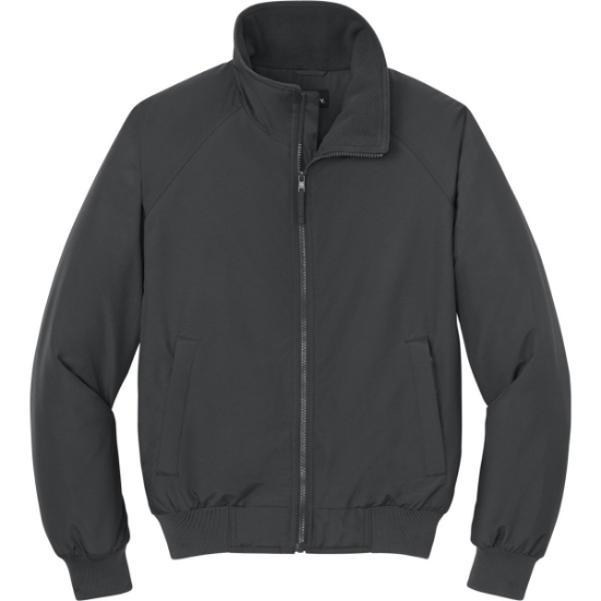 Custom Port Authority Charger Jacket. Batlshp Grey