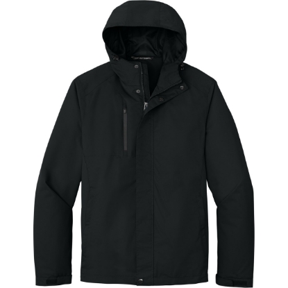 Custom Port Authority All-Conditions Jacket. Black