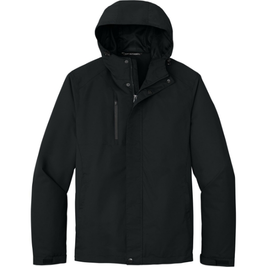 Custom Port Authority All-Conditions Jacket. Black