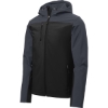 Custom Port Authority Hooded Core Soft Shell Jacket. Black/Battleship Gray