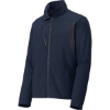 Custom Port Authority Back-Block Soft Shell Jacket. Dress Blue Navy/Battleship Gray