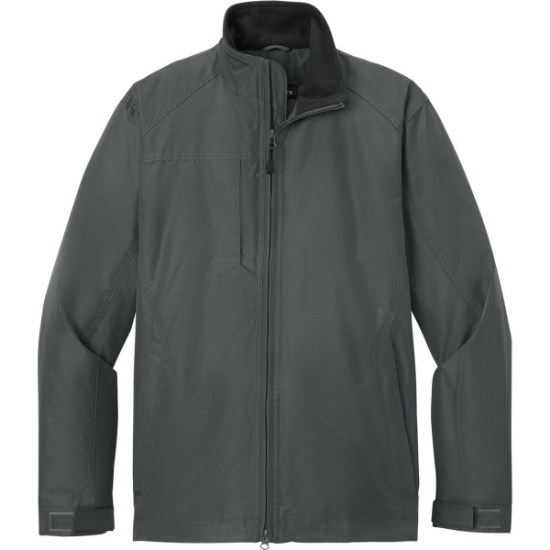 Custom Port Authority Challenger II Jacket. Steel Gray/True Black