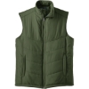 Custom Port Authority Puffy Vest. Olive Green/Cayenne Brown