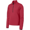 Custom Port Authority Active 1/2-Zip Soft Shell Jacket. Rich Red