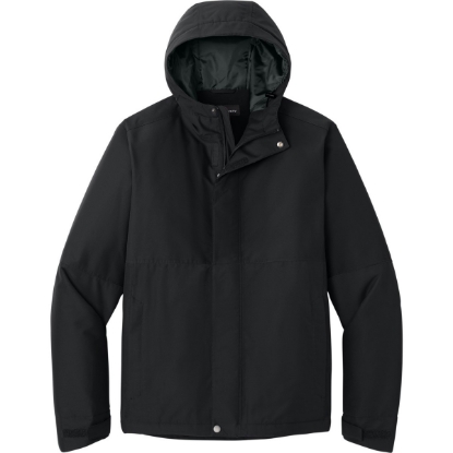 Custom Port Authority Insulated Heavy Ripstop Jacket Deep Black