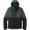 Custom Port Authority Insulated Heavy Ripstop Jacket Gray Steel/Deep Black