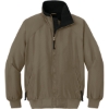 Custom Port Authority Challenger Jacket. Khaki Beige/True Black