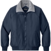 Custom Port Authority Challenger Jacket. True Navy Blue/Heather Gray