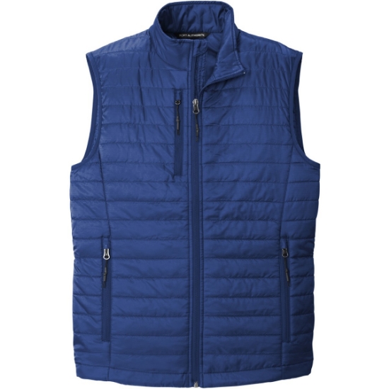 Custom Port Authority Packable Puffy Vest Cobalt Blue