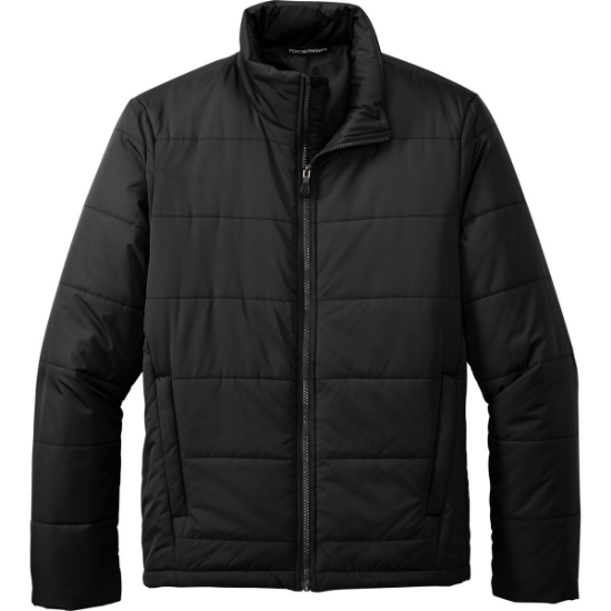 Custom Port Authority Puffer Jacket Deep Black