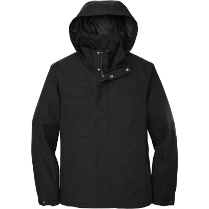 Custom Port Authority Collective Outer Shell Jacket. Deep Black