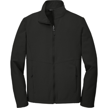 Custom Port Authority Collective Soft Shell Jacket. Deep Black