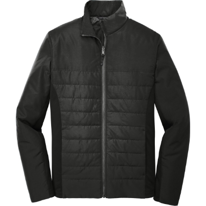 Custom Port Authority Collective Insulated Jacket. Deep Black