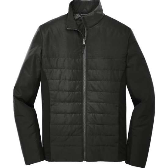 Custom Port Authority Collective Insulated Jacket. Deep Black