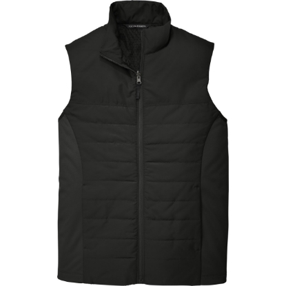Custom Port Authority Collective Insulated Vest. Deep Black