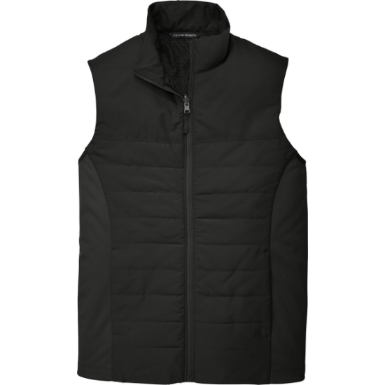 Custom Port Authority Collective Insulated Vest. Deep Black