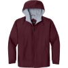Custom Port Authority Team Jacket. Maroon Red/Light Oxford Gray