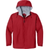 Custom Port Authority Team Jacket. Red/Light Oxford Gray
