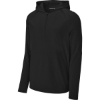 Custom Sport-Tek Repeat 1/2-Zip Long Sleeve Hooded Jacket Black
