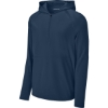 Custom Sport-Tek Repeat 1/2-Zip Long Sleeve Hooded Jacket True Navy Blue